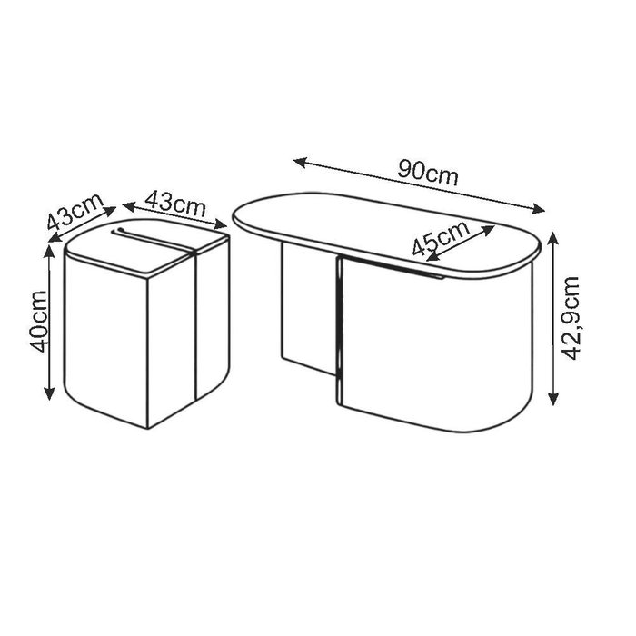 Hanah Home Twin - Travertino
